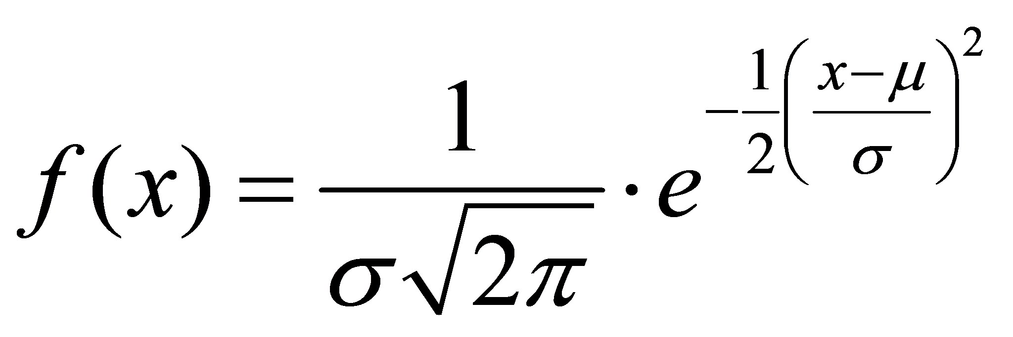 Formel der Normalverteilung