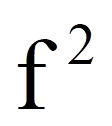 f^2